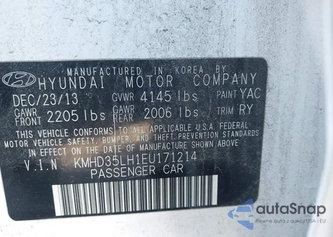 2014 Hyundai Elantra Gt из США, поврежденный, VIN KMHD35LH1EU171214